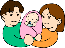 Couple Holding Baby Clipart - Heartwarming Family Moments