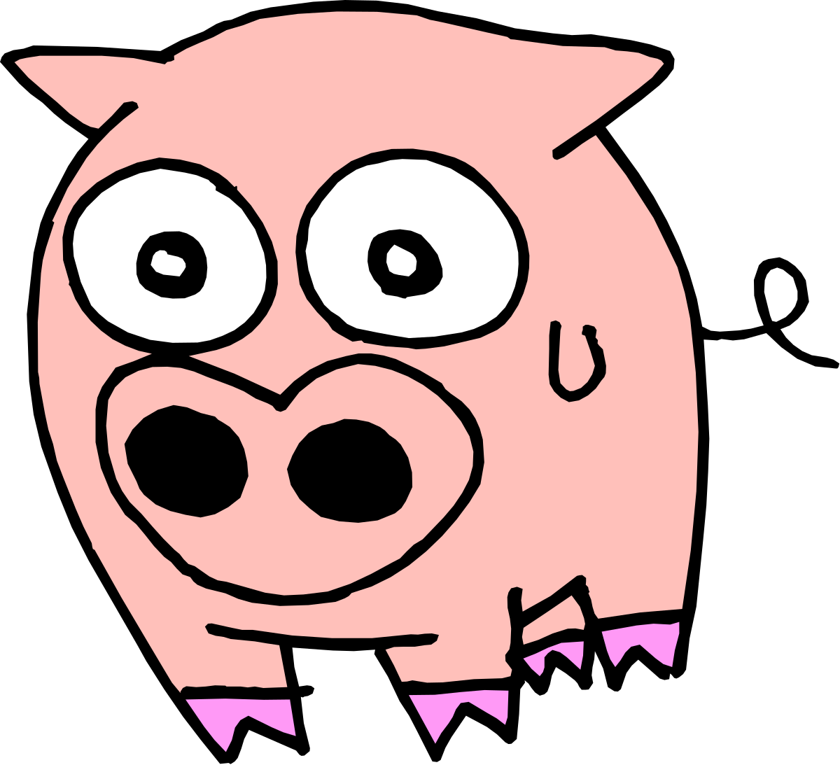 a pig with a bow tie and a bow tie clip art png transparent Pig with Bow Tie Clipart: Adorable and Playful Illustrations