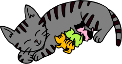 Cat and Dog Playing Together - Fun and Whimsical Clipart