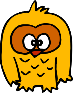 Owl Clipart with Big Eyes and Big Nose - Perfect for Your Projects