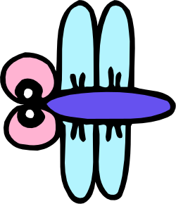 Blue and Pink Shoes Clipart - Vibrant Footwear Illustrations
