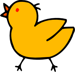 Yellow Bird with Red Eyes - Vibrant Clipart for Creative Projects