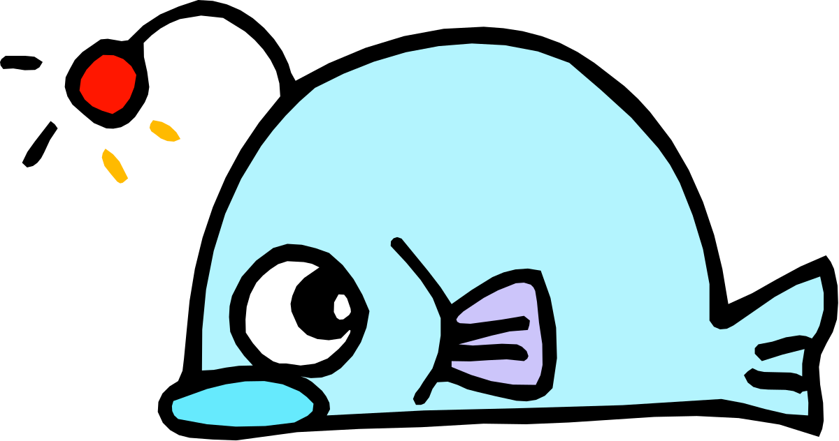 Cartoon Fish with Bow: Adorable Clipart for Fun Designs