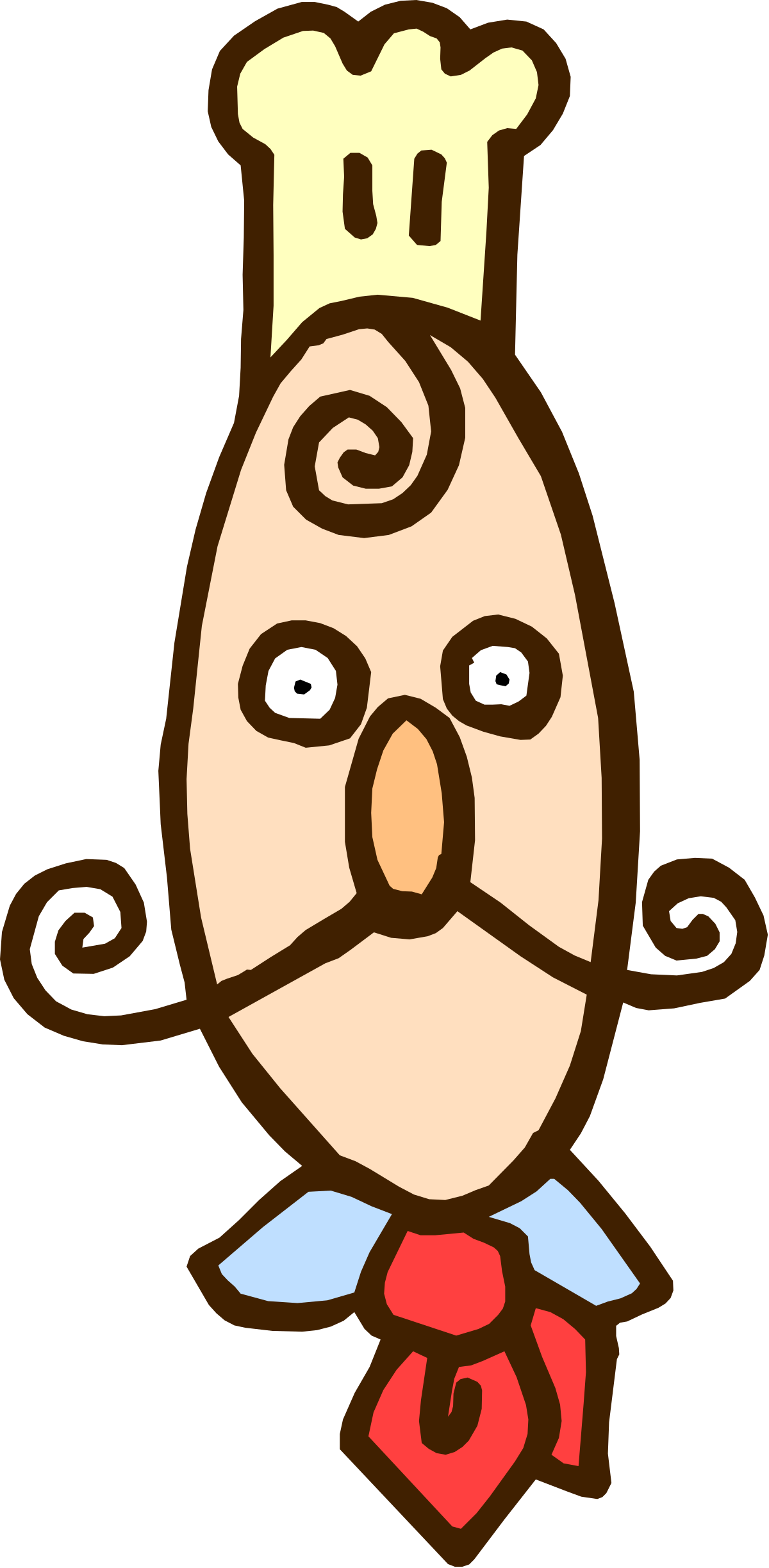 a cartoon character with a mustache and a tie clip art png transparent Cartoon Character with Mustache and Tie - Fun Clipart Collection
