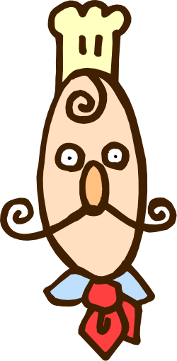 Cartoon Character with Mustache and Tie - Fun Clipart Collection
