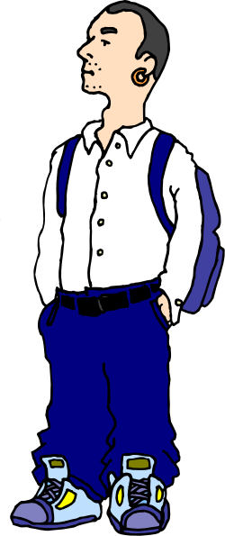 School Uniform Boy Clipart - Perfect for Educational Themes