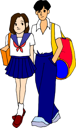 Backpacks Adventure: Boy and Girl Clipart for School Themes