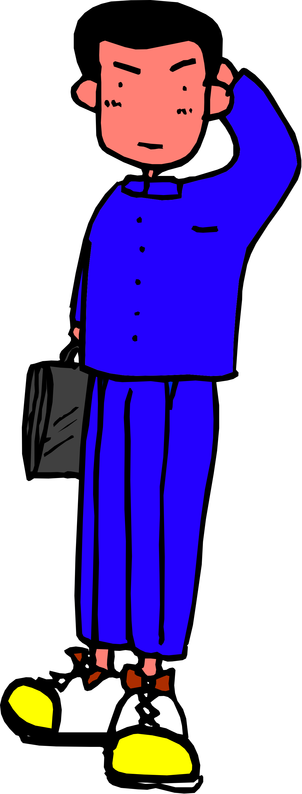 Businessman in Suit and Tie Standing - Professional Clipart for Your Projects