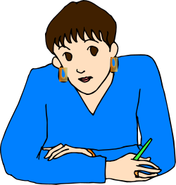 Woman Writing on Paper - Creative Clipart for Every Project