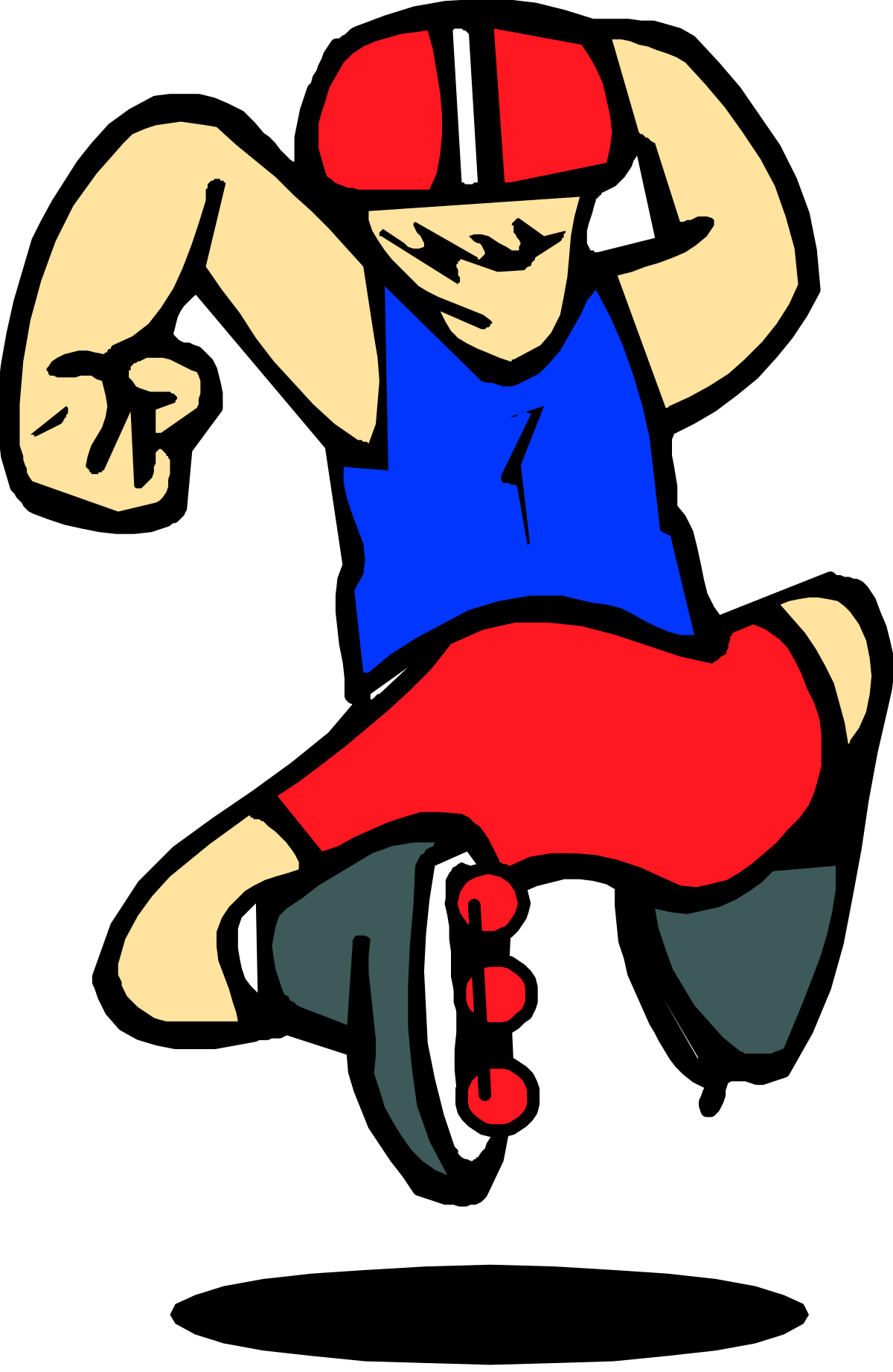 Cartoon Character Performing Tricks - Fun Clipart for Your Projects