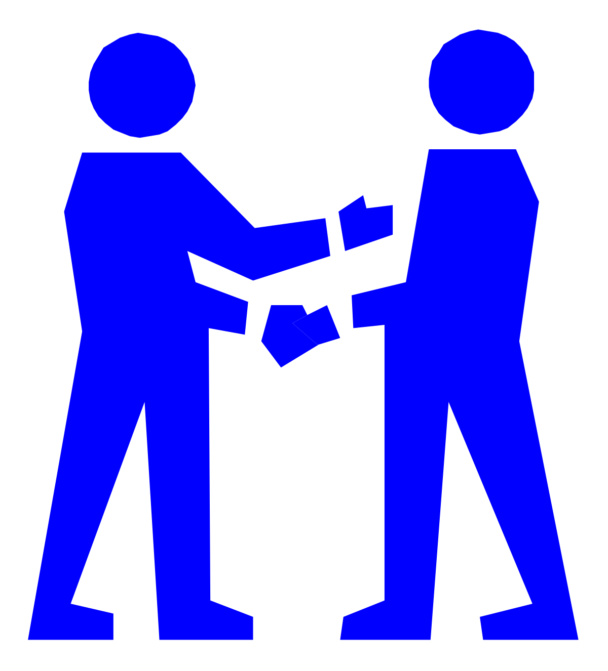 Handshake Clipart: Two People Shaking Hands for Business Success