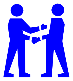 Handshake Clipart: Two People Shaking Hands for Business Success