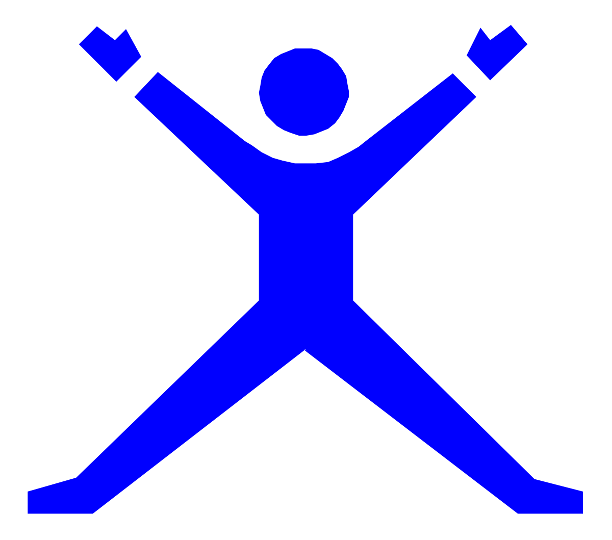 Person with Arms Up in the Air Clipart - Celebrate Victory and Joy