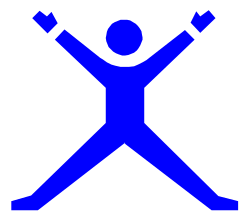 Person with Arms Up in the Air Clipart - Celebrate Victory and Joy