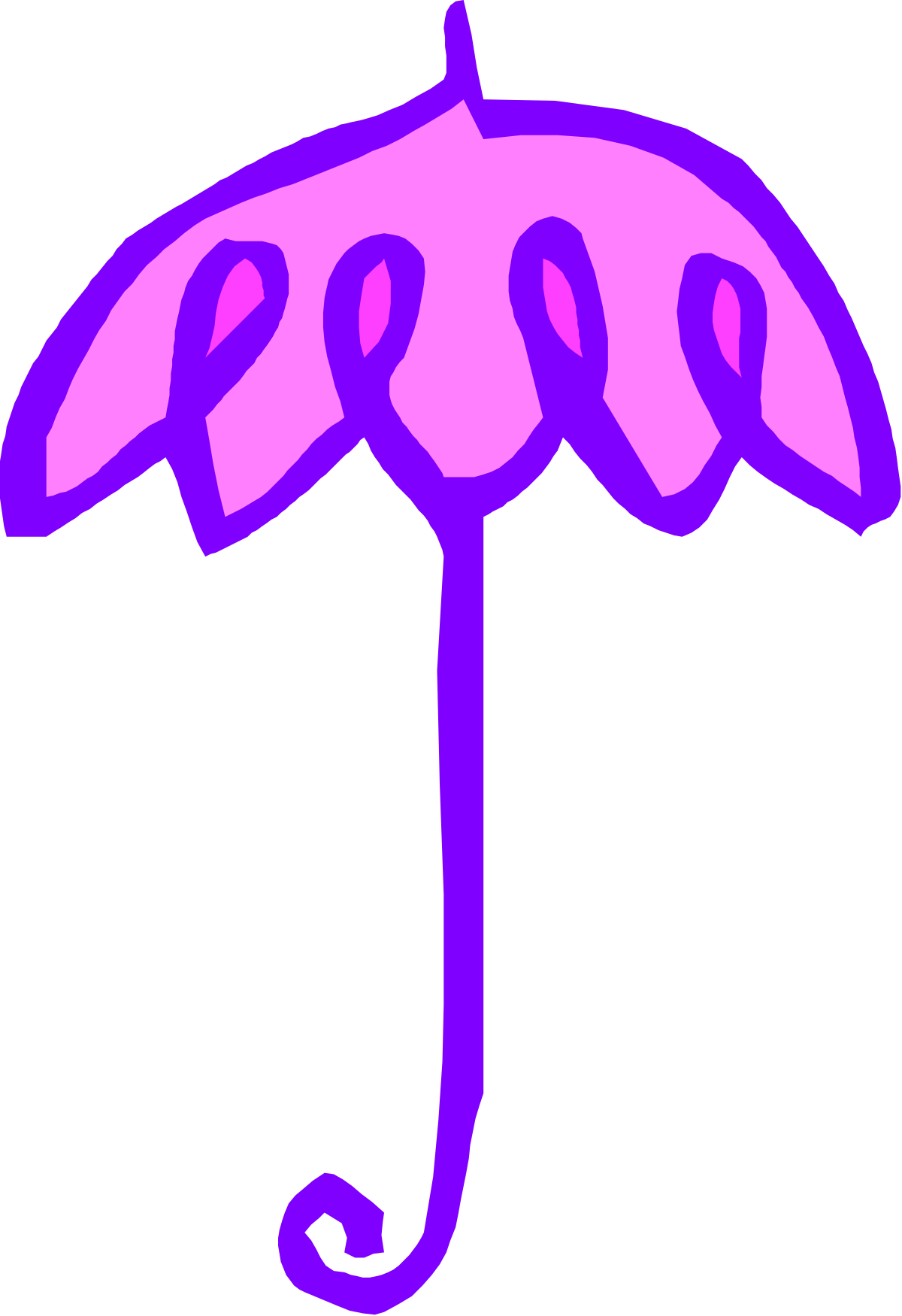 a purple umbrella with hearts on it clip art png transparent Purple Umbrella with Hearts - Charming Clipart for Every Occasion