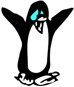 Penguin Clipart with Blue and White Beak  Ideal for Fun Designs