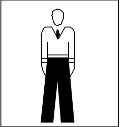 Man in White Shirt and Black Pants Clipart - Versatile Vector Illustration