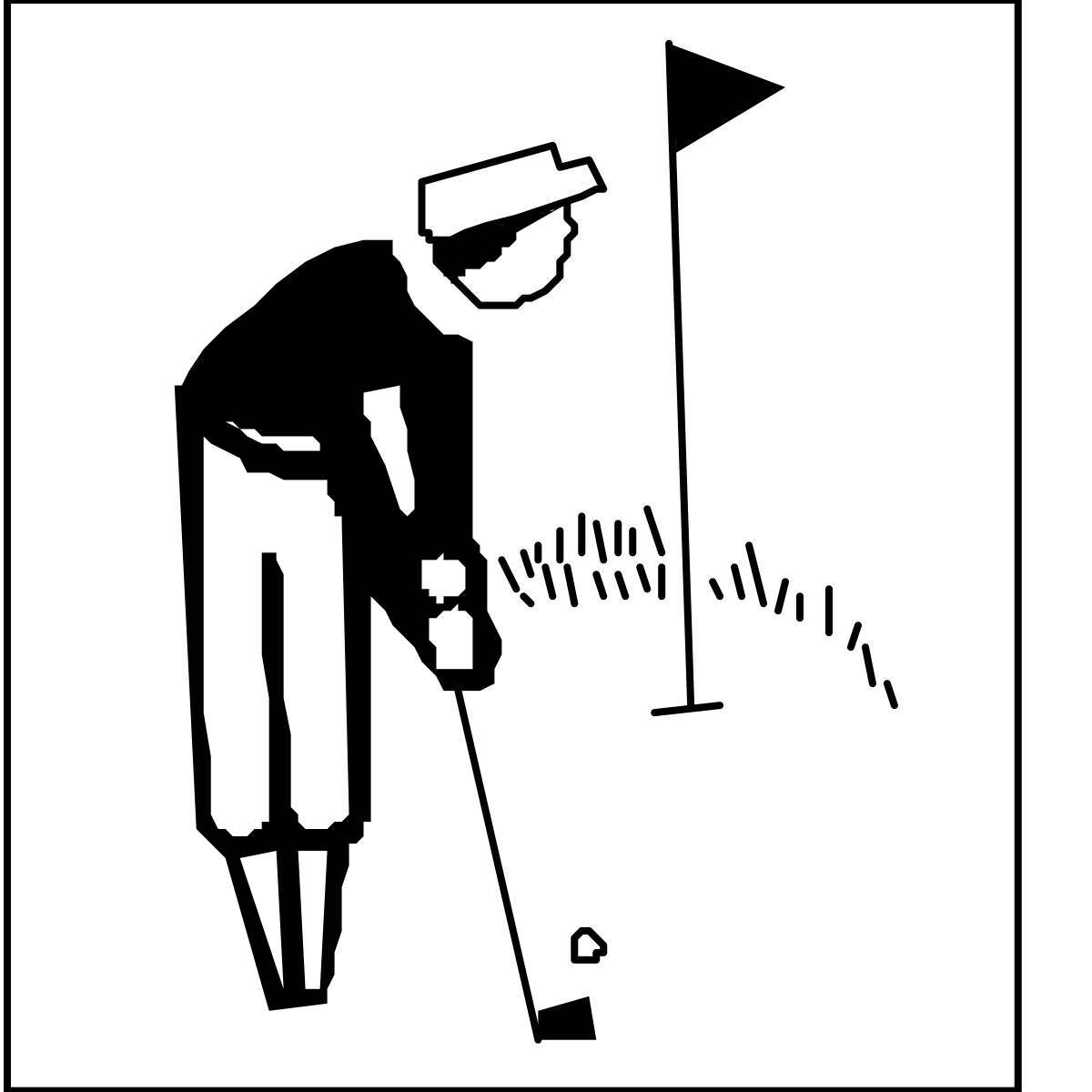 a man with a golf club clip art png transparent Golf Club Clipart Featuring a Man in Action