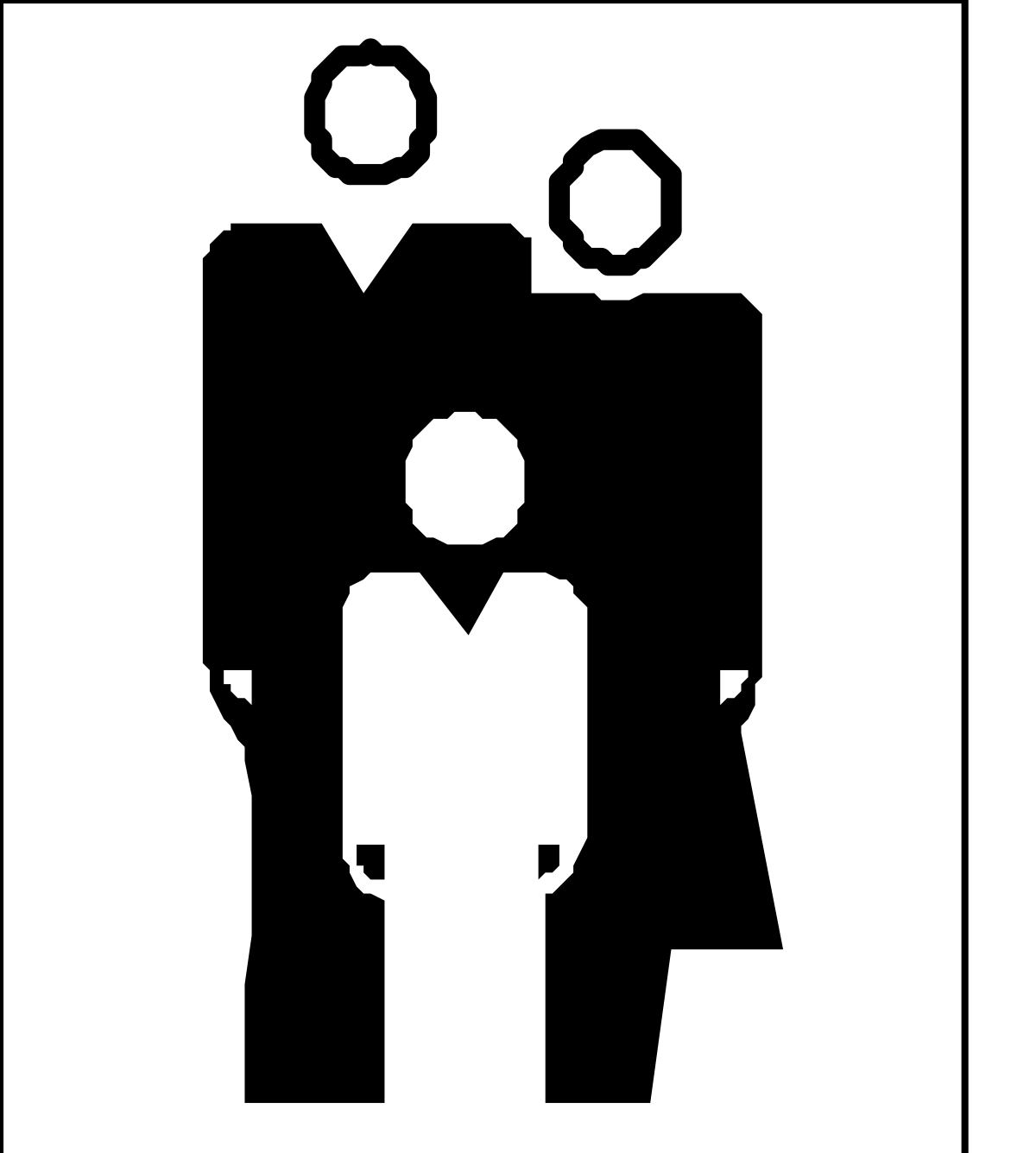 Black and White Silhouette of Man and Woman Clipart for Creative Projects
