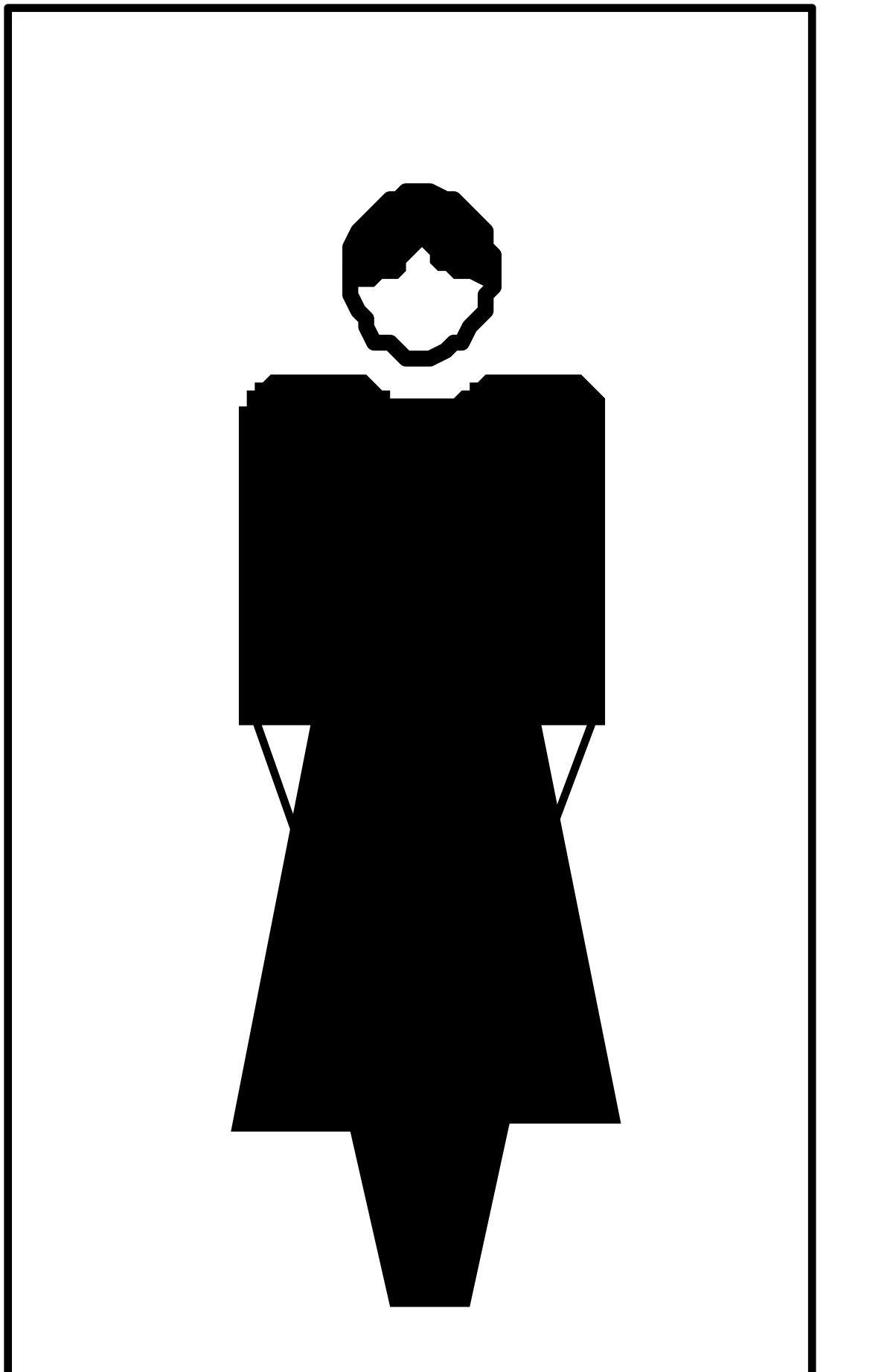 Black and White Silhouette of a Woman's Head - Elegant Clipart for Your Projects