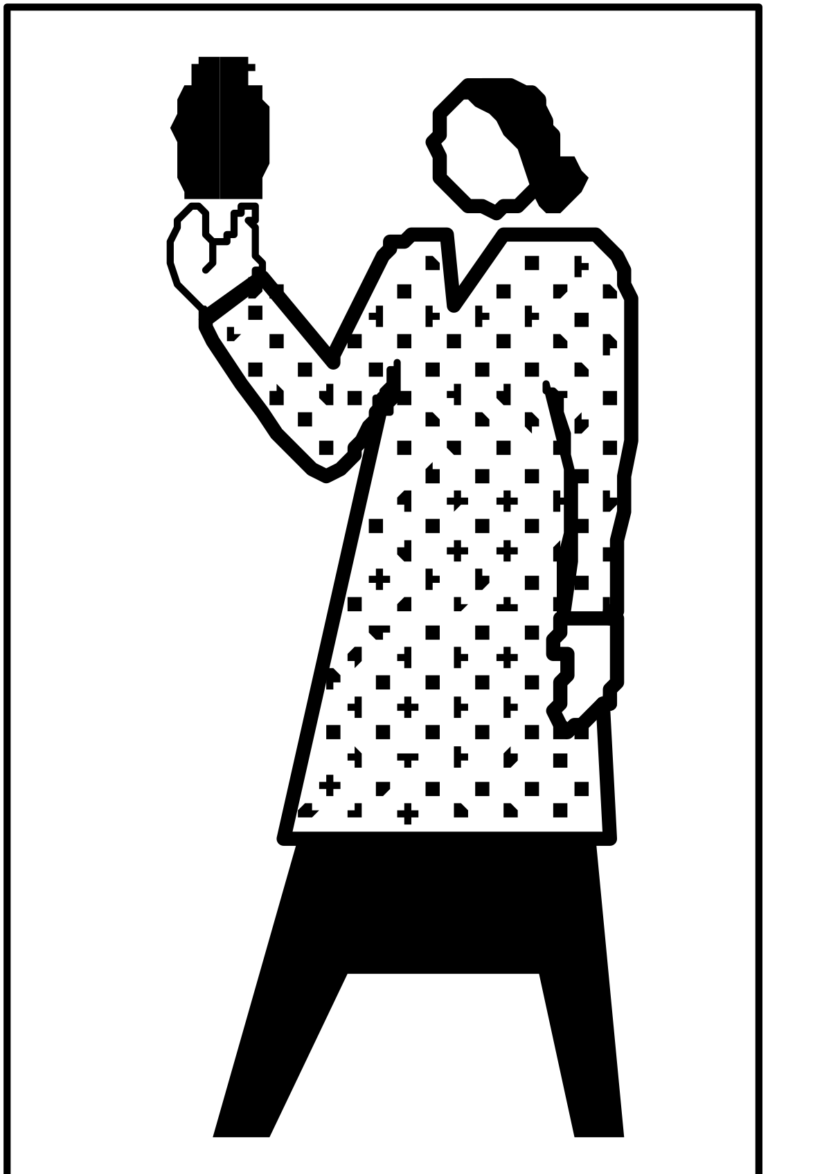 a person holding a cell phone clip art png transparent Person Holding Cell Phone Clipart - Ideal for Modern Communication Themes