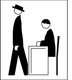 Man in a Virtual Reality World Clipart - Immersive Digital Scene