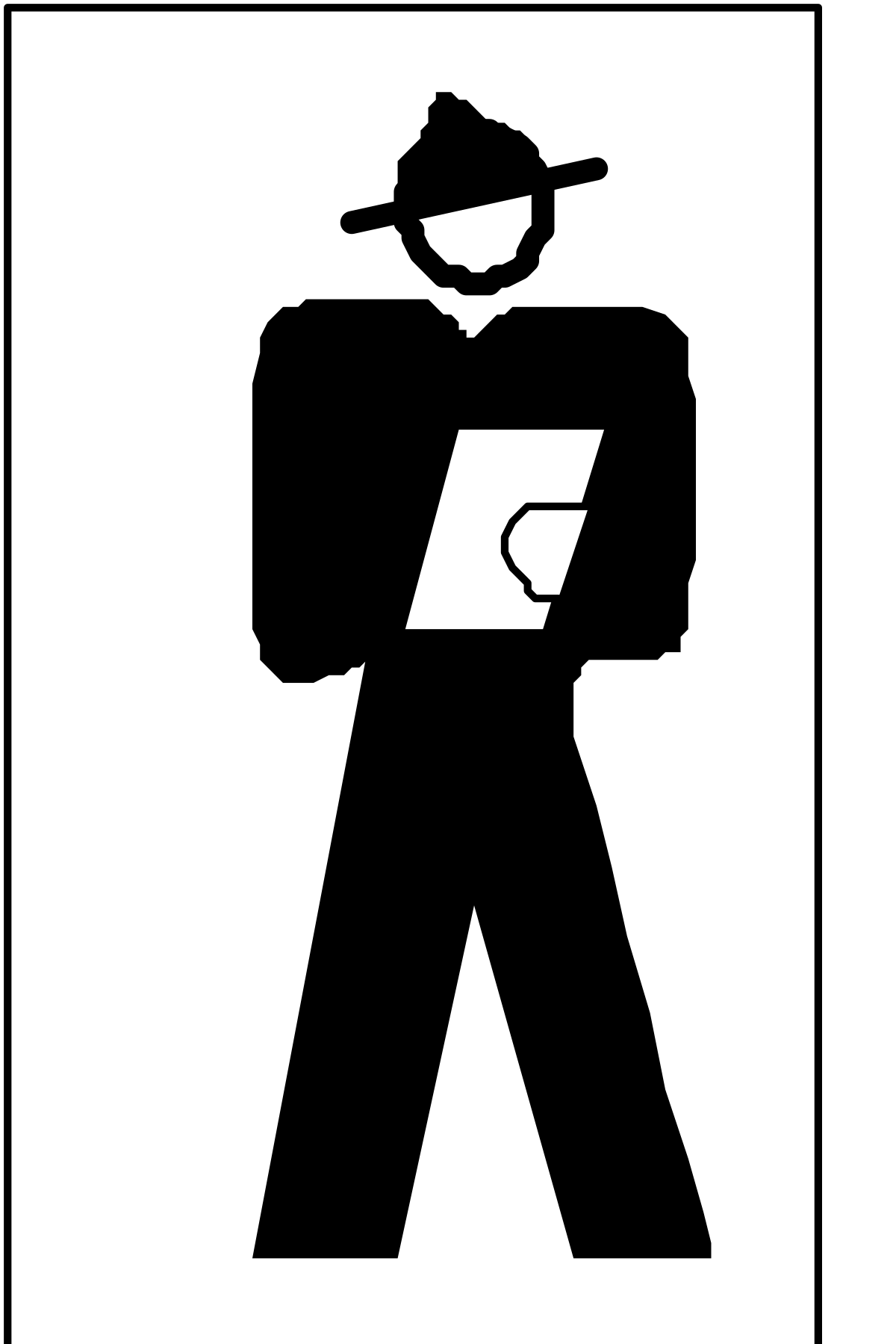 Man with Laptop and Hat Clipart - Creative Business Scene