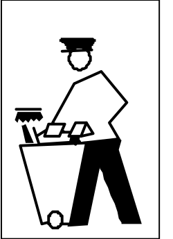 Man with Bin Illustration - Eye-Catching Bin Clipart for Your Projects