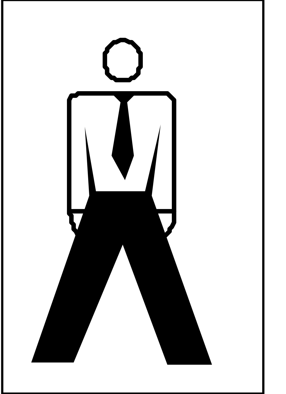 Businessman in Suit and Tie Sitting on Chair Clipart