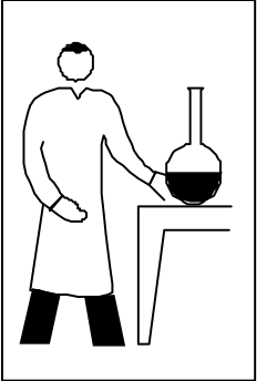Lab Coat Scientist Holding Beakle Clipart for Creative Projects
