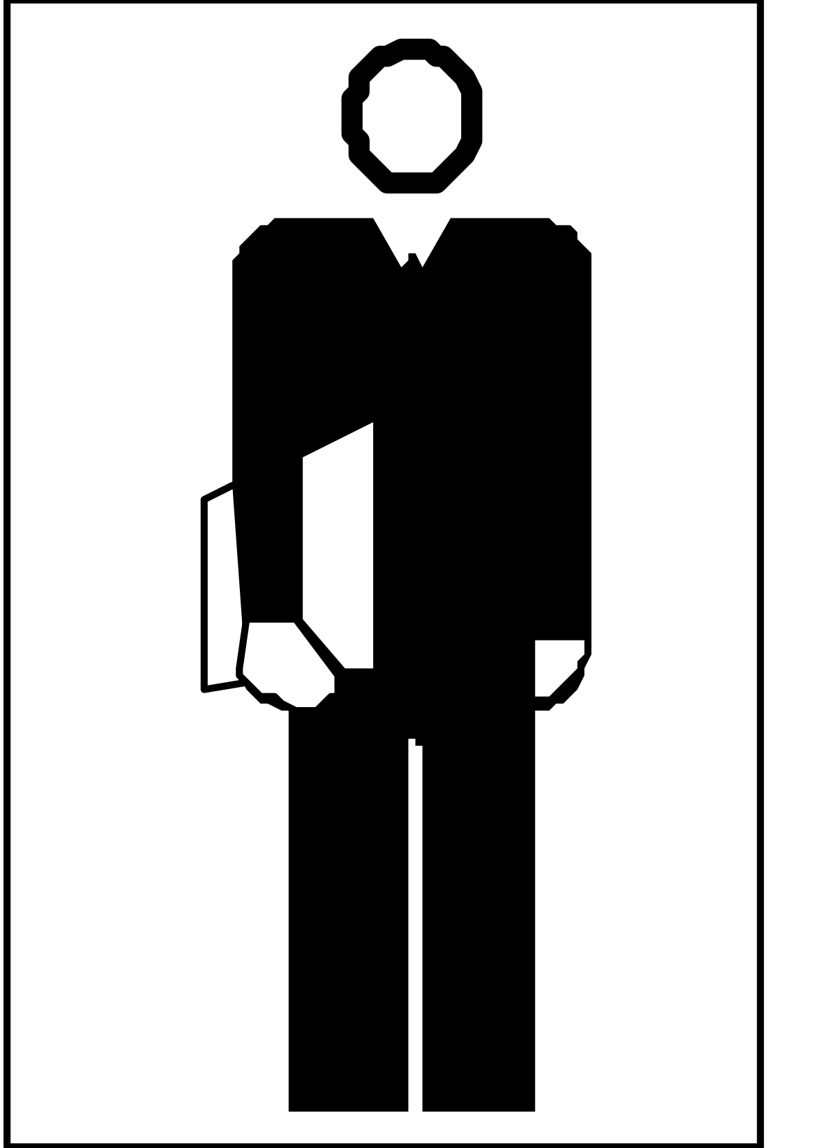Businessman Icon Clipart: Professional Man in Suit and Tie