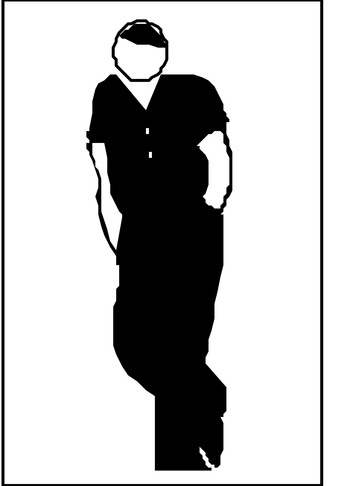 a football player silhouetted in black and white clip art png transparent Football Player Silhouette Black and White Clipart - Dynamic Sports Graphics