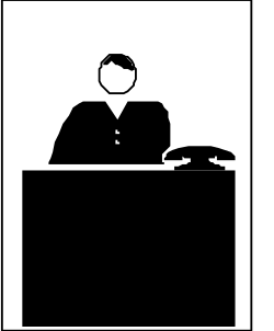Businessman at Desk Clipart - Professional Male in Suit