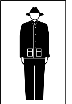 Black and White Silhouette of a Man in a Suit - Versatile Clipart