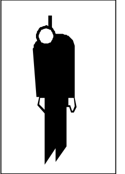 Black and White Sign on White Background - Versatile Clipart for Your Projects