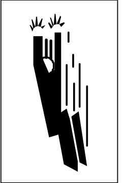 Hand Reaching Out Black and White Logo Clipart