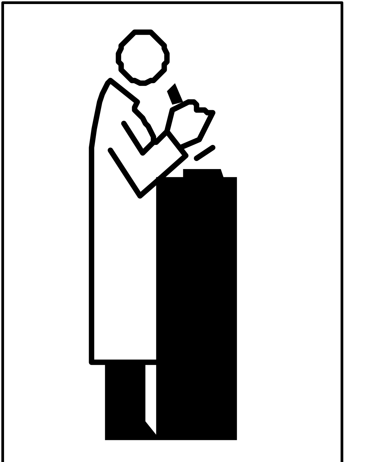 a person standing at a podium with a book clip art png transparent Podium Scene with Standout Book Clipart