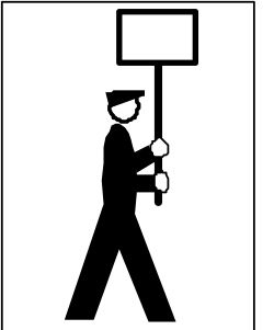 Man Holding Sign Clipart - Versatile Graphics for Your Projects