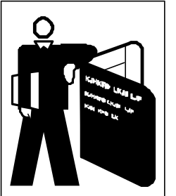 Man Holding Sign Clipart: 'Don't' Message