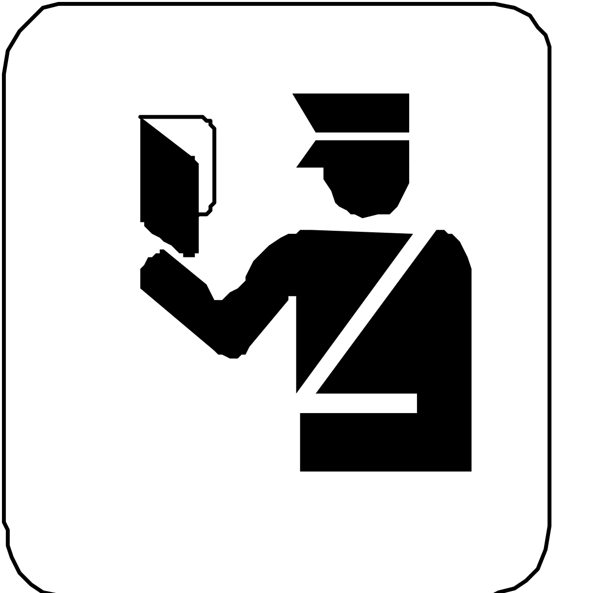 Reading Book Icon Clipart - Person Engaged in Literature