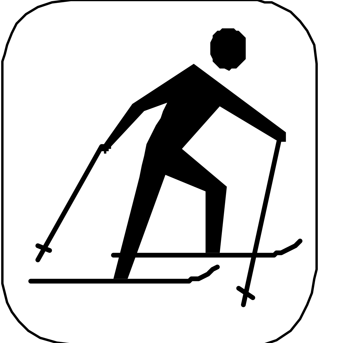 Ski Icon - Free Clipart for Winter Sports Enthusiasts