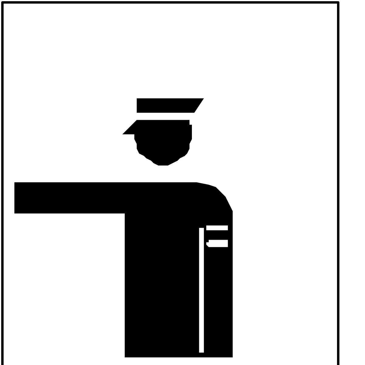 Graduate Icon - Black and White Clipart for Academic Themes