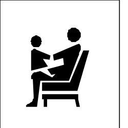 Man Reading Book in Chair - Engaging Clipart for Diverse Projects