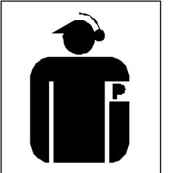 Black and White Silhouette of a Man with a Cap