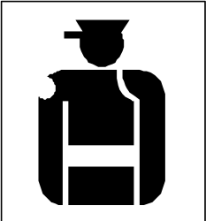 Black and White Graduate Icon - Perfect for Educational Projects