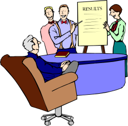 Man Sitting in Chair Clipart with Sign - Ideal for Various Projects
