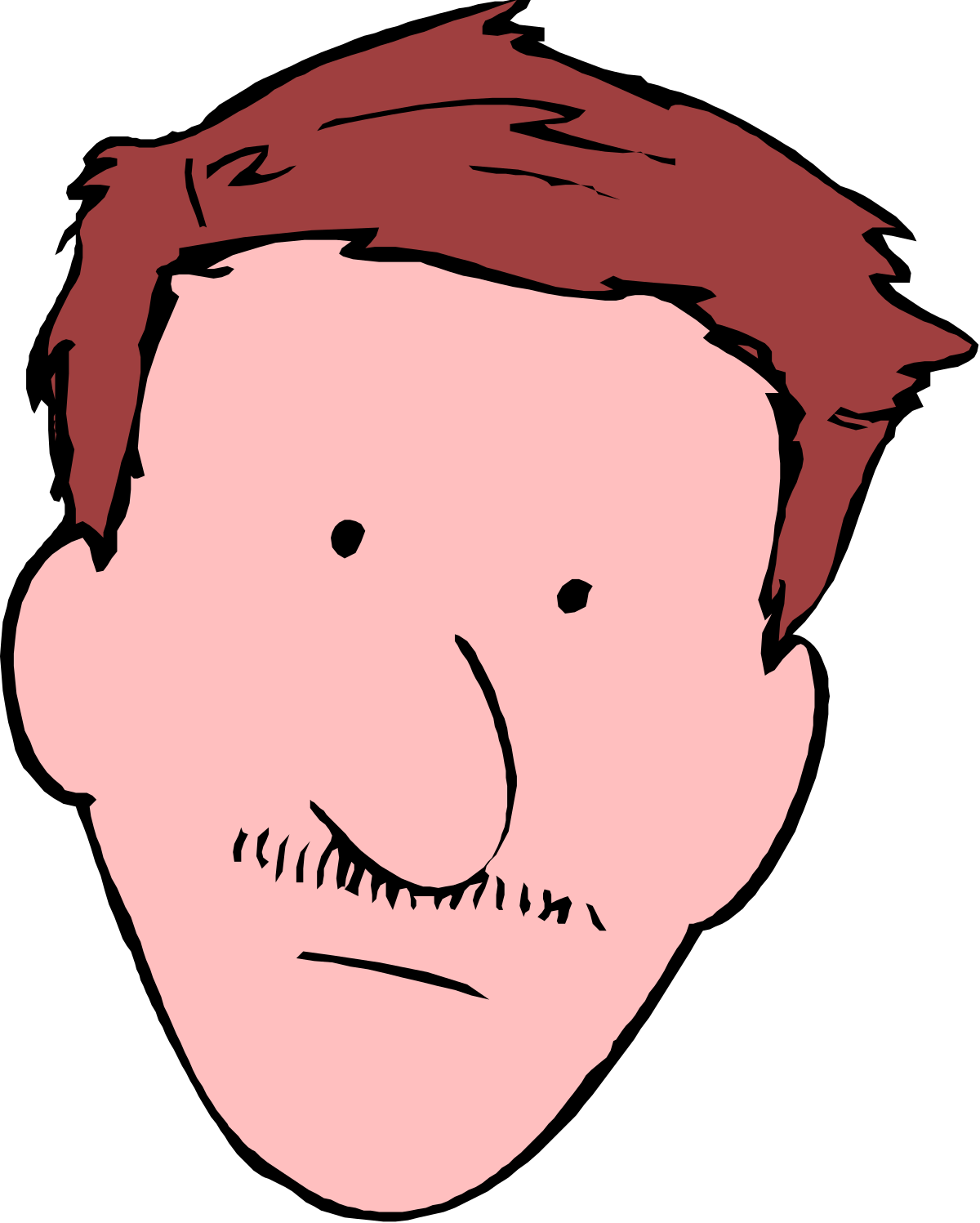 Red-Haired Man Clipart: Vibrant Character for Your Projects