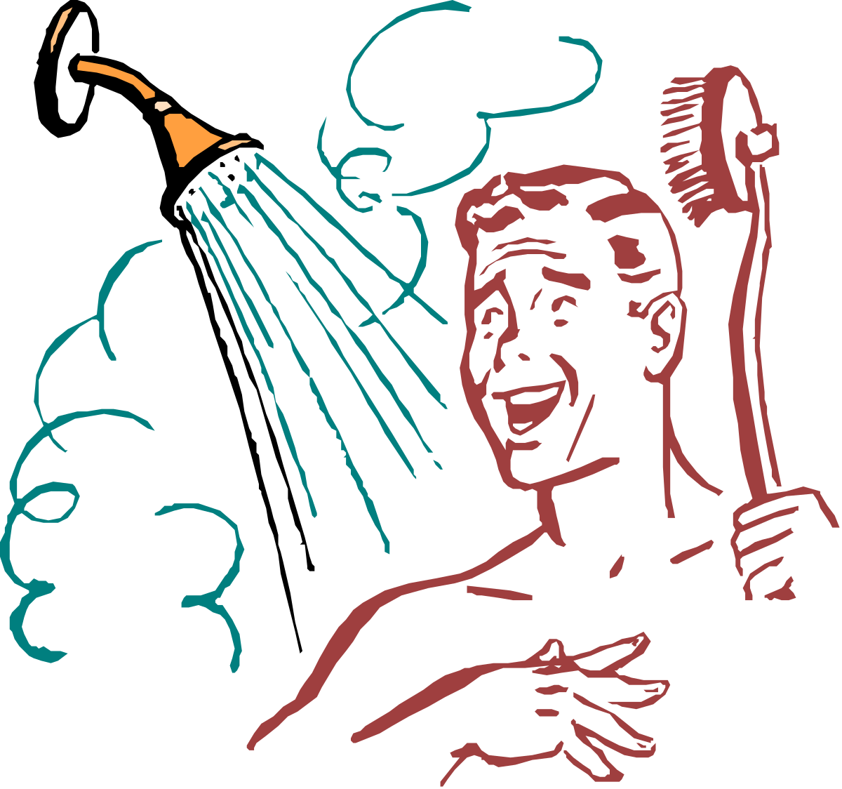 Man Holding Knife and Fork Clipart for Dining Themes