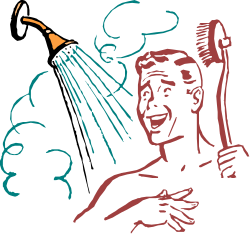 Man Holding Knife and Fork Clipart for Dining Themes