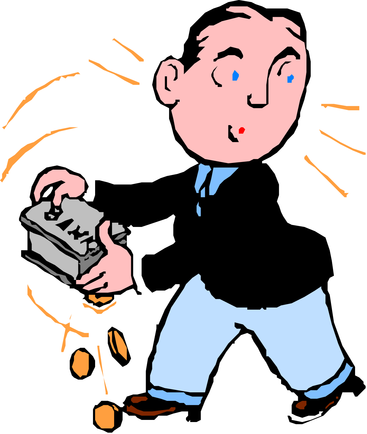 Businessman in Suit Holding a Cellphone - Professional Clipart